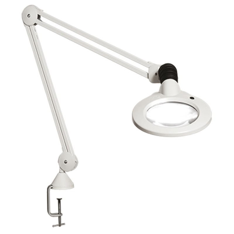 1 pcs - Luxo KFM LED Magnifying Lamp with Table Clamp Mount, 5dioptre, 127mm Lens Dia., 127mm Lens