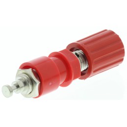 1 pcs - Schutzinger 36A, Red Binding Post With Brass Contacts and Nickel Plated