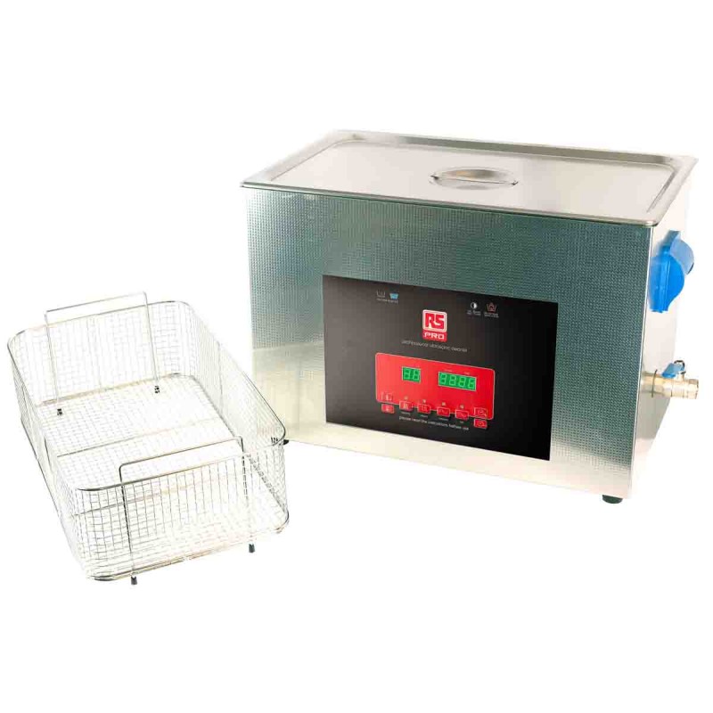 1 pcs - RS PRO Ultrasonic Cleaner, 500W, 27L