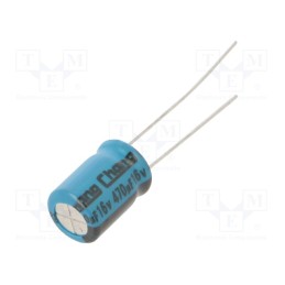 10 pcs x CHANGZHOU HUAWEI ELECTRONIC - LE1C471MF115A00CE0 - Capacitor: electrolytic, THT, 470uF, 16VDC, Ø8x11.5mm, Pitch: 3.5mm