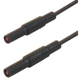 1 pcs - Hirschmann Test & Measurement, 16A, 1000V ac/dc, Black, 1m Lead Length