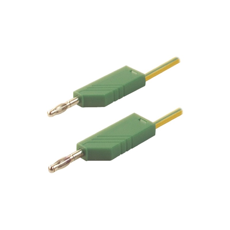 1 pcs - Hirschmann Test & Measurement, 32A, 60V dc, Green/Yellow, 500mm Lead Length