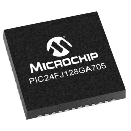 10 pcs - Microchip PIC24FJ128GA705-I/M4 PIC Microcontroller, PIC24F, 48-Pin UQFN