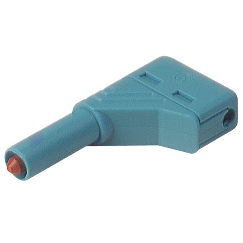 1 pcs - Hirschmann Test & Measurement Blue Male Banana Plug, 4 mm Connector, Screw Termination, 24A, 1000V ac/dc, Nickel Plating