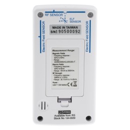 1 pcs - RS PRO Gauss Meter, Maximum of 60Hz