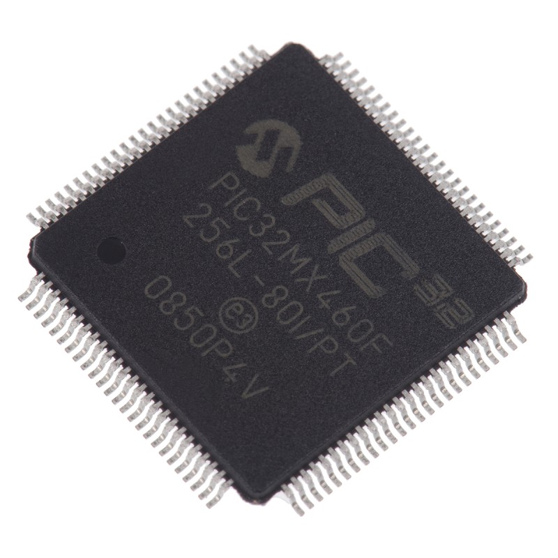 25 pcs - Microchip PIC32MX460F256L-80I/PT, 32bit PIC Microcontroller, PIC32MX, 80MHz, 12 kB, 256 kB Flash, 100-Pin TQFP