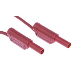 1 pcs - Schutzinger Test lead, 32A, 1kV, Red, 1.5m Lead Length