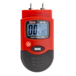 1 pcs - RS PRO RS-120 Moisture Meter, 0.2 - 2 %, 6 - 44 % RH Max, ±0.2 %, ±2 % Accuracy, Digital Display,