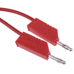 1 pcs - Hirschmann Test & Measurement Test lead, 32A, 60V dc, Red, 1m Lead Length