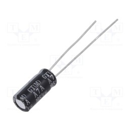 10 pcs x SAMXON - EGT107M1ED11RR4RP-R - Capacitor: electrolytic, low ESR, THT, 100uF, 25VDC, Ø5x11mm, ±20%