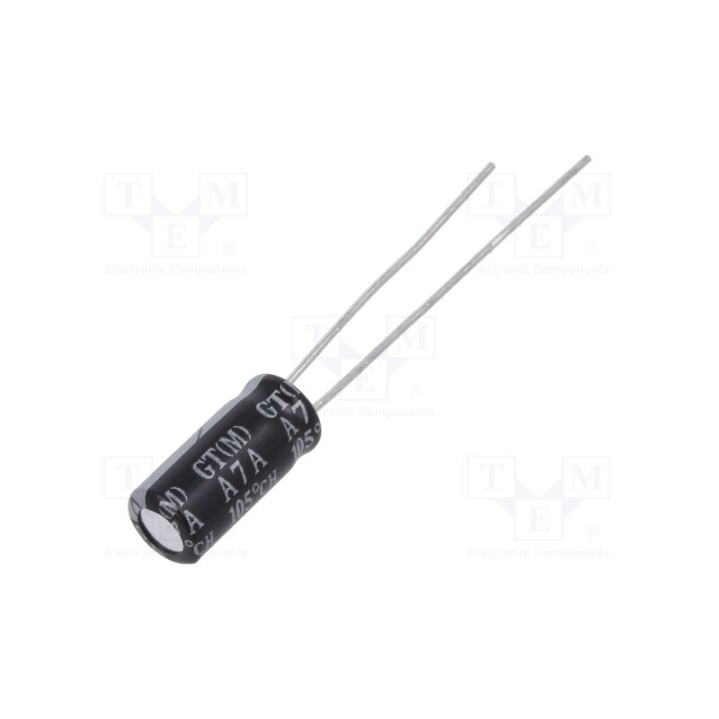 10 pcs x SAMXON - EGT107M1ED11RR4RP-R - Capacitor: electrolytic, low ESR, THT, 100uF, 25VDC, Ø5x11mm, ±20%