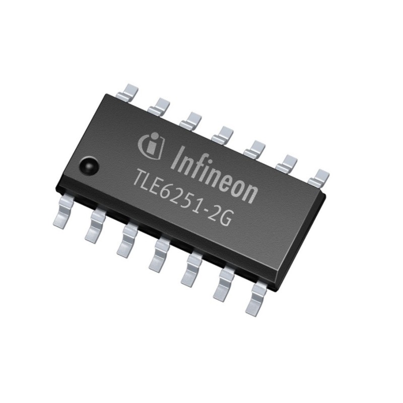 5 pcs - Infineon TLE62512GXUMA3, CAN Transceiver CAN, 14-Pin PG-DSO-14
