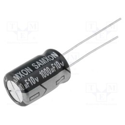 10 pcs x SAMXON - EGT108M1AG16RRSHP - Capacitor: electrolytic, low ESR, THT, 1000uF, 10VDC, Ø10x16mm
