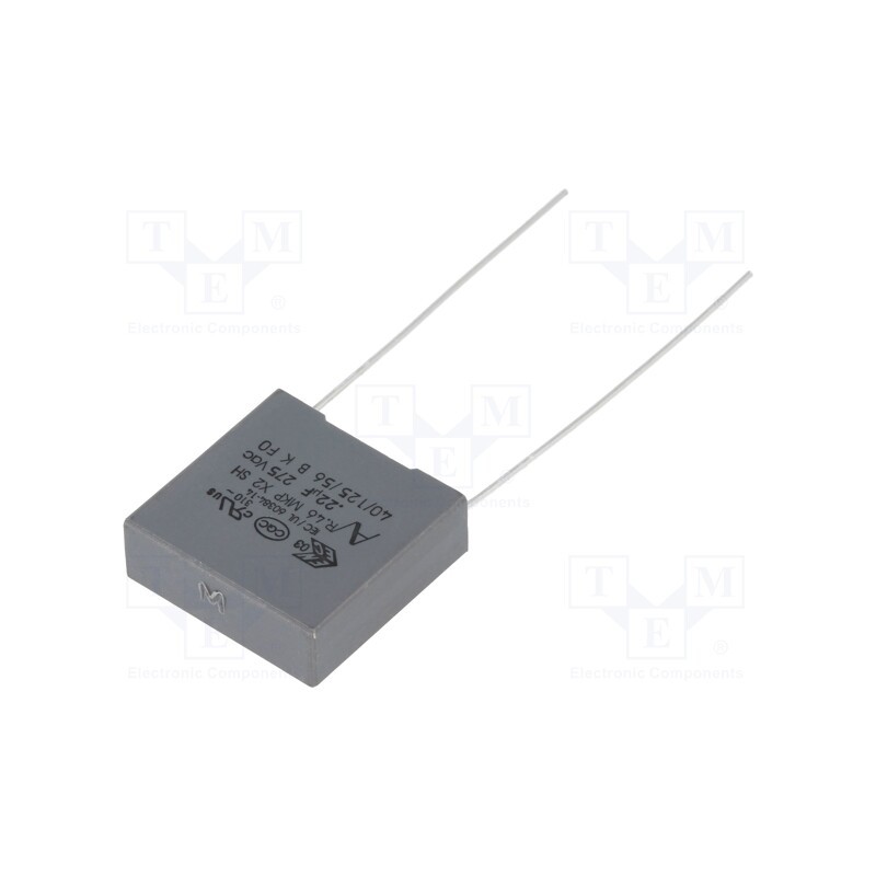 5 pcs x KEMET - R46KI322040H2M - Capacitor: polypropylene, 220nF, 18x6x17.5mm, THT, ±20%, 15mm