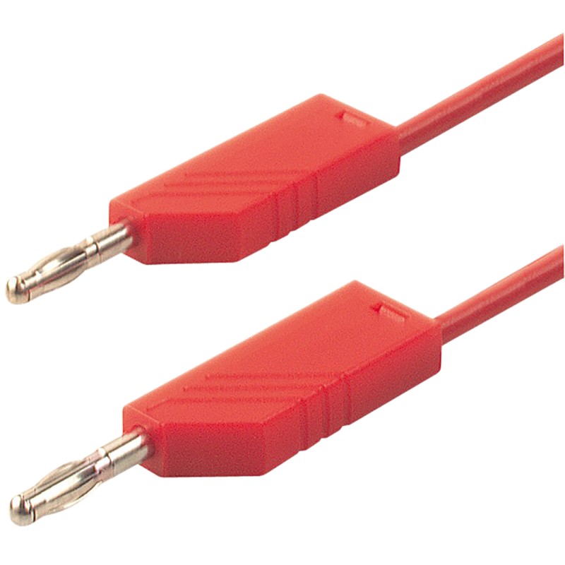 1 pcs - Hirschmann Test & Measurement, 16A, 30 V ac, 60V dc, Red, 250mm Lead Length
