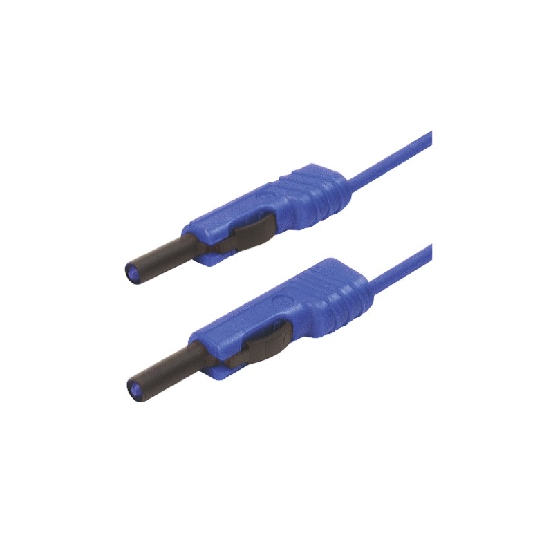 1 pcs - Hirschmann Test & Measurement, 16A, 30 V ac, 60V dc, Blue, 1m Lead Length