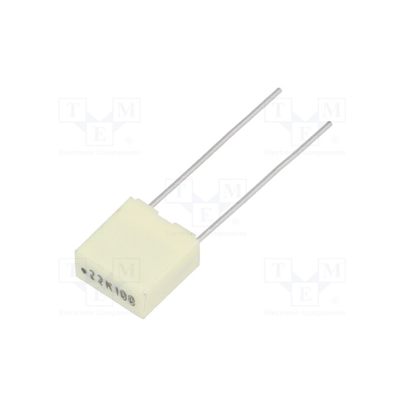 5 pcs x KEMET - R82EC3220Z370K - Capacitor: polyester, 220nF, 63VAC, 100VDC, 5mm, ±10%, -55÷105°C