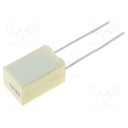 5 pcs x KEMET - R82EC4100DQ70J - Capacitor: polyester, 1uF, 63VAC, 100VDC, 5mm, ±5%, 7.2x6x11mm, THT