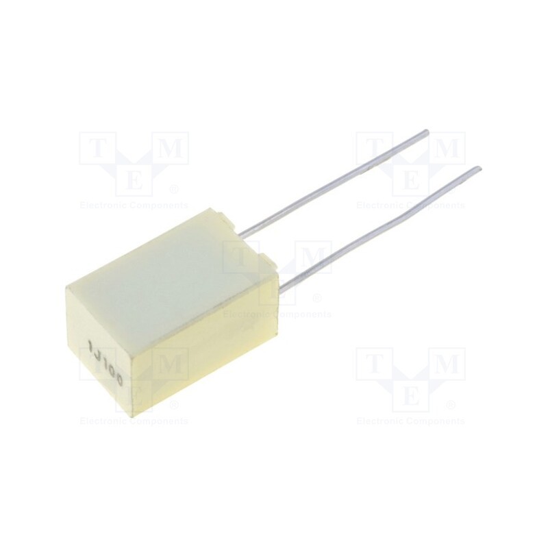 5 pcs x KEMET - R82EC4100DQ70J - Capacitor: polyester, 1uF, 63VAC, 100VDC, 5mm, ±5%, 7.2x6x11mm, THT