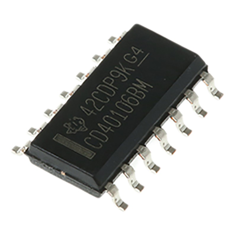 5 pcs - Texas Instruments CD40106BM Hex Schmitt Trigger Inverter, 14-Pin SOIC