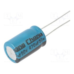 10 pcs x CHANGZHOU HUAWEI ELECTRONIC - LE1H471MI200A00CE0 - Capacitor: electrolytic, THT, 470uF, 50VDC, Ø12.5x20mm, Pitch: 5mm