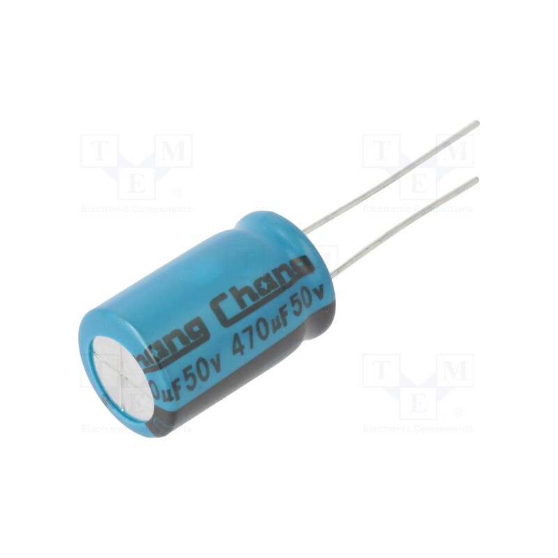 10 pcs x CHANGZHOU HUAWEI ELECTRONIC - LE1H471MI200A00CE0 - Capacitor: electrolytic, THT, 470uF, 50VDC, Ø12.5x20mm, Pitch: 5mm