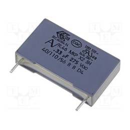 5 pcs x KEMET - R46KN333000N0K - Capacitor: polypropylene, 330nF, 26.5x6x15mm, THT, ±10%, 22.5mm