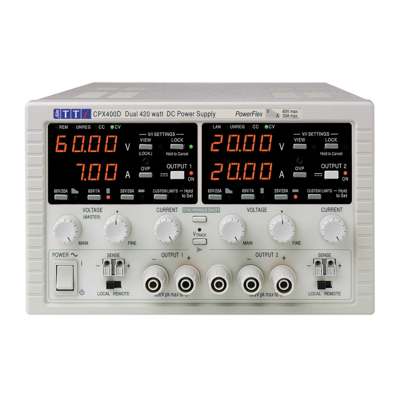 1 pcs - Aim-TTi CPX Series Digital Bench Power Supply, 0 - 60V, 0 - 20A, 2-Output, 840W