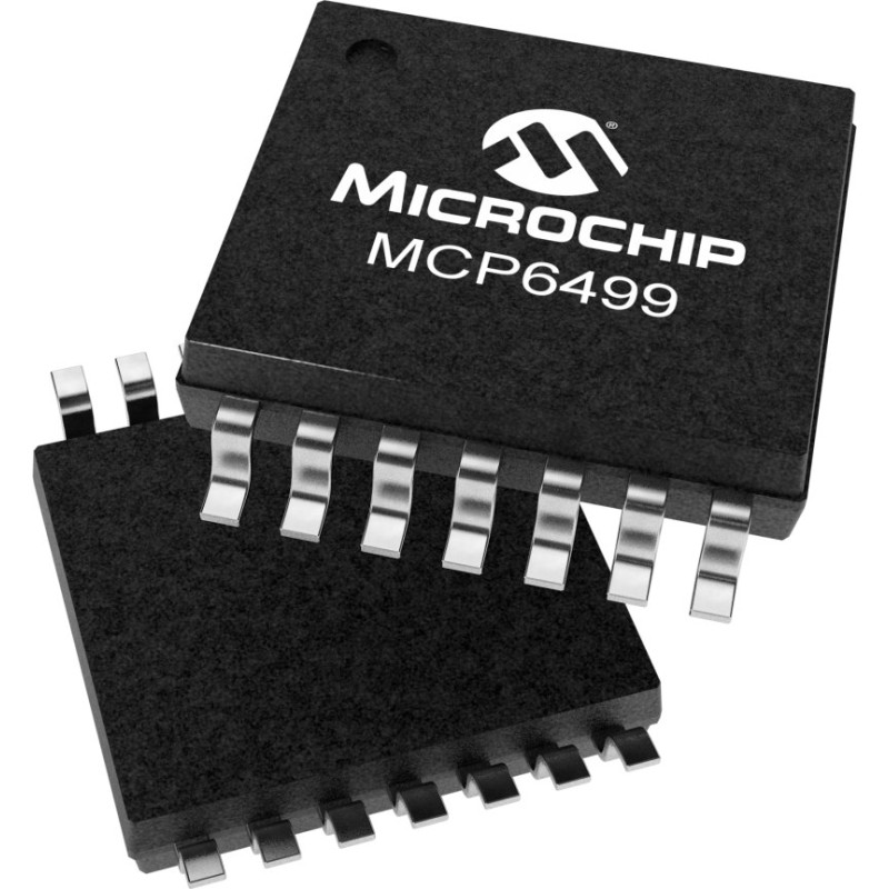 5 pcs - MCP6499-E/ST Microchip, Operational Amplifier, Op Amp, RRIO, 30MHz, 1.8 - 5.5 V, 14-Pin TSSOP