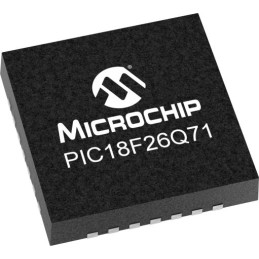10 pcs - Microchip PIC18F26Q71-I/STX, 8bit PIC18 Microcontroller, PIC18, 64MHz, 64 KB Flash, 28-Pin VQFN