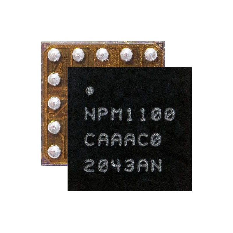 5 pcs - Nordic Semiconductor nPM1100-CAAA-R7, Battery Charge Controller IC, 4.1 V, 150mA, WLCSP