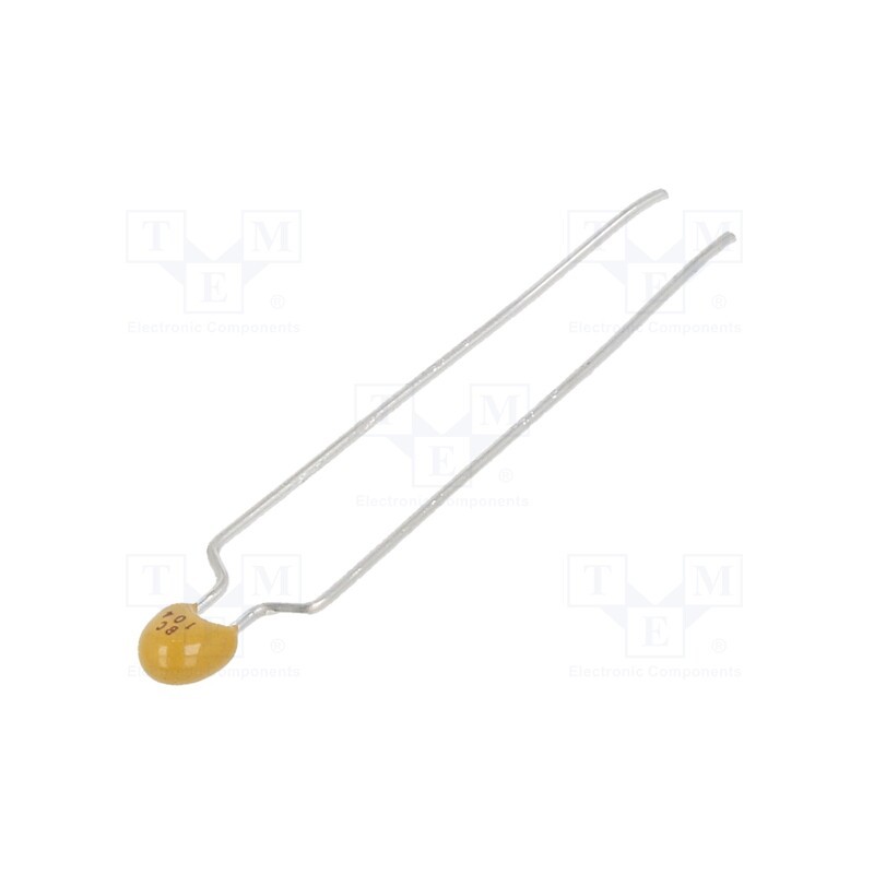 10 pcs x VISHAY - K104K10X7RF5UH5 - Capacitor: ceramic, 100nF, 50V, X7R, ±10%, THT, 5mm