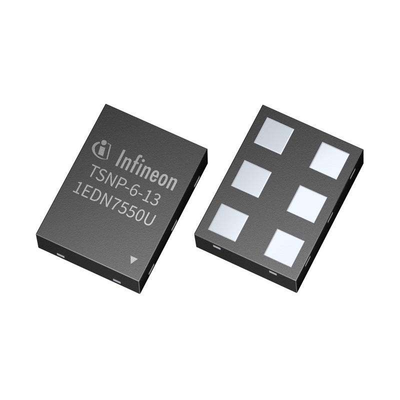 5 pcs - Infineon 1EDN7550UXTSA1, 4 A, 20V 6-Pin, PG-TSNP-6