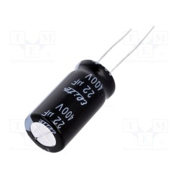 5 pcs x Elite - PF2G220MNN1225 - Capacitor: electrolytic, THT, 22uF, 400VDC, Ø12.5x25mm, Pitch: 5mm