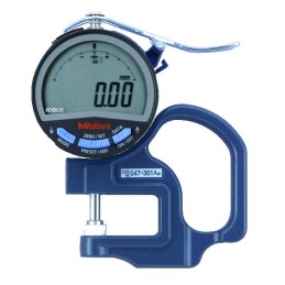 1 pcs - Mitutoyo 547 Thickness Gauge, 0mm - 10mm, ±20 μm Accuracy, 0.01 mm Resolution, LCD Display