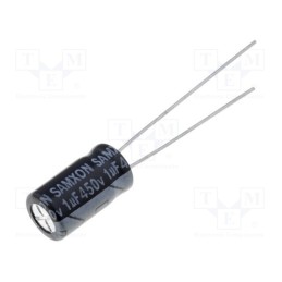 10 pcs x SAMXON - EKM105M2WE11RRSHP - Capacitor: electrolytic, THT, 1uF, 450VDC, Ø6.3x11mm, Pitch: 2.5mm