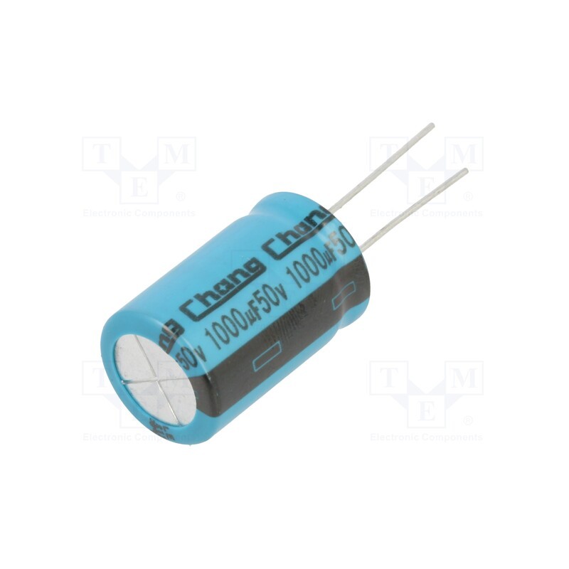10 pcs x CHANGZHOU HUAWEI ELECTRONIC - LE1H102ML250A00CE0 - Capacitor: electrolytic, THT, 1mF, 50VDC, Ø16x25mm, Pitch: 7.5mm