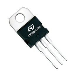 10 pcs - Quad GaN N-Channel MOSFET, 7 A, 7 A, 3-Pin TO-220 STMicroelectronics STP80N600K6