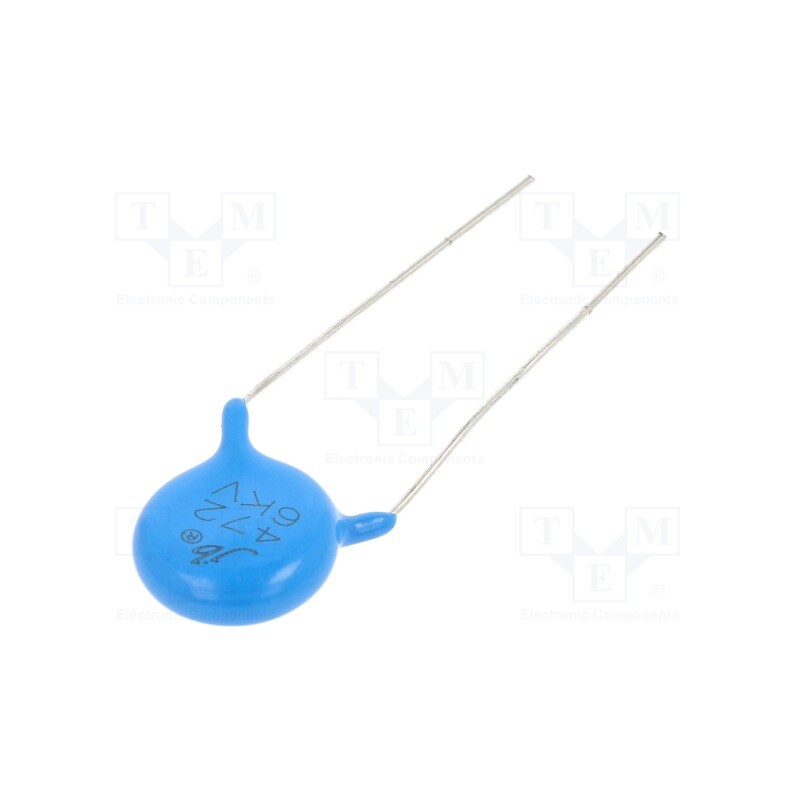 10 pcs x Jb Capacitors - JYC3I472MDF120000B - Capacitor: ceramic, 4.7nF, 6kVDC, Y5V, -20÷80%, 10mm