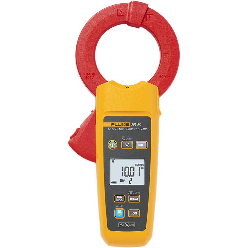 1 pcs - Fluke 369 Clamp Meter Wi-Fi, Max Current 60A ac CAT III 600V