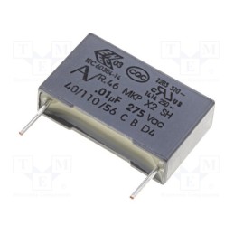 10 pcs x KEMET - R46KI21000001K - Capacitor: polypropylene, 10nF, 18x5x11mm, THT, ±10%, 15mm, 560VDC