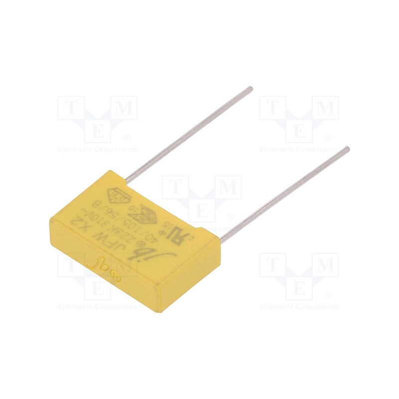 10 pcs x Jb Capacitors - JFW-22N/310-P15 - Capacitor: polypropylene, 22nF, 18x11x5mm, THT, ±10%, 15mm, 310VAC
