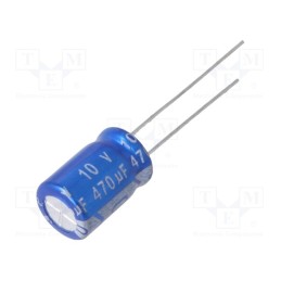 10 pcs x Jb Capacitors - JRG1A471M03500800115000B - Capacitor: electrolytic, THT, 470uF, 10VDC, Ø8x11.5mm, Pitch: 3.5mm