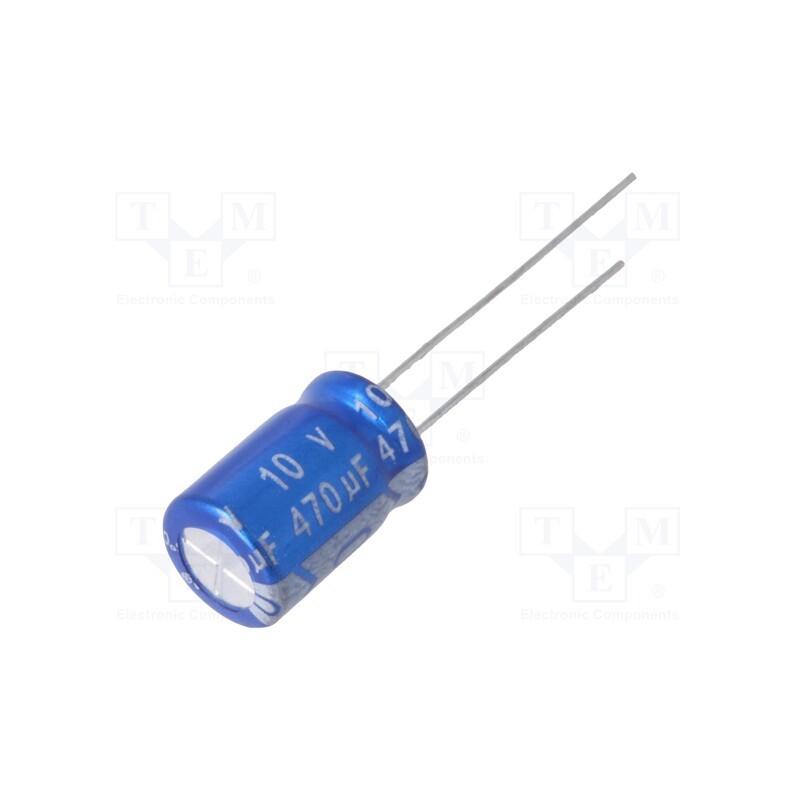 10 pcs x Jb Capacitors - JRG1A471M03500800115000B - Capacitor: electrolytic, THT, 470uF, 10VDC, Ø8x11.5mm, Pitch: 3.5mm