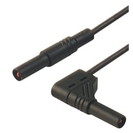 1 pcs - Hirschmann Test & Measurement, 32A, 1000V ac/dc, Black, 500mm Lead Length