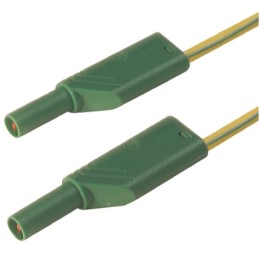 1 pcs - Hirschmann Test & Measurement, 32A, 1000V ac/dc, Green, Yellow, 500mm Lead Length