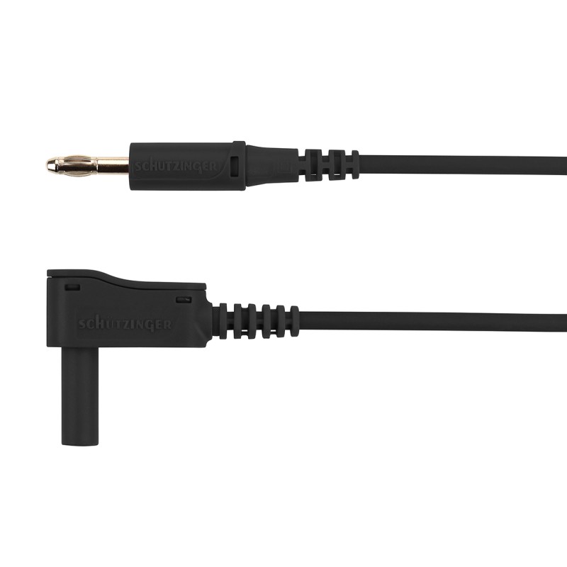 1 pcs - Schutzinger Test lead, 32A, 30 V ac, 60V dc, Black, 2m Lead Length