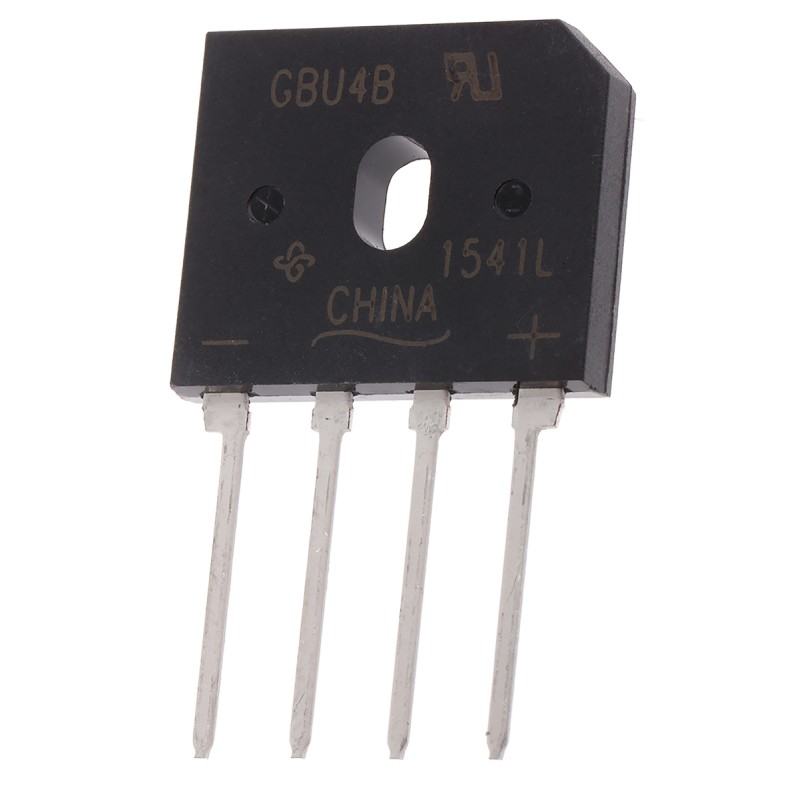 5 pcs - Vishay Bridge Rectifier, 4A, 100V, 4-Pin