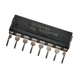 5 pcs - Texas Instruments UC3846N, Dual PWM Controller, 500 kHz 16-Pin, PDIP