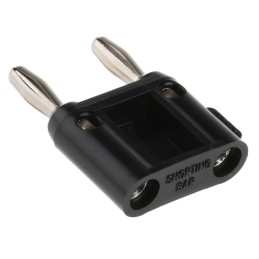 1 pcs - Fluke Black Male Banana Plug, Screw Termination, 15A, 5000V, Nickel Plating